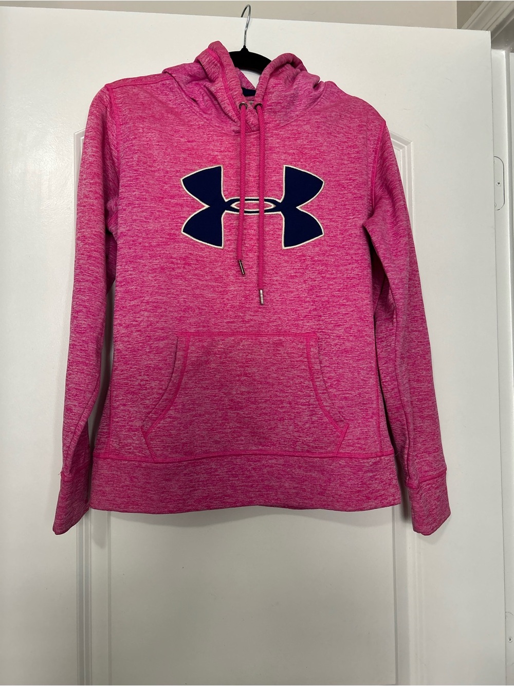 Under Armour Hot Pink Hoodie with Navy Logo